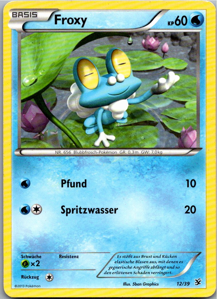 Froxy 12/39 Willkommen in Kalos – Vorderseite
