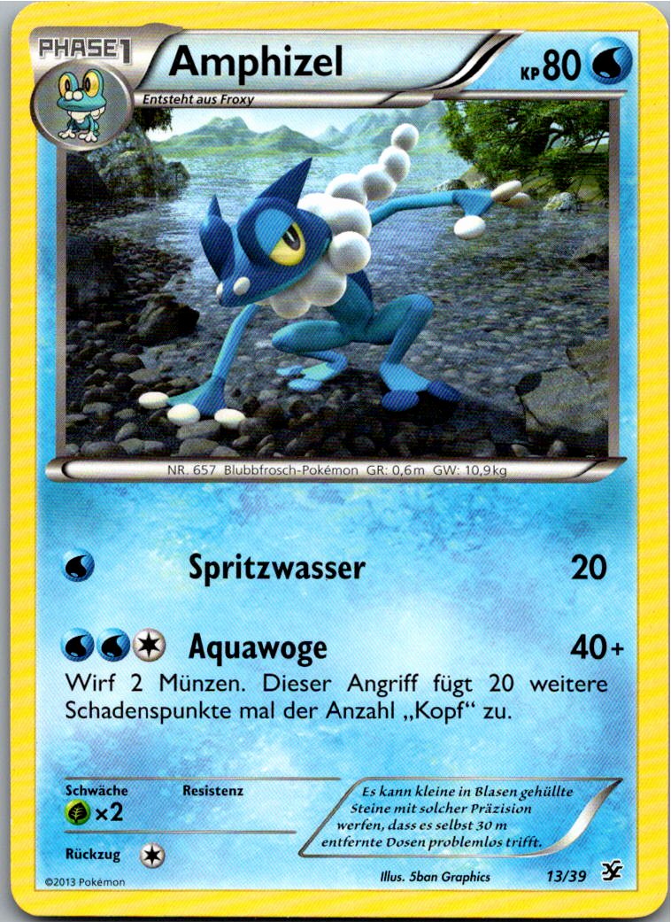 Amphizel 13/39 Willkommen in Kalos – Vorderseite
