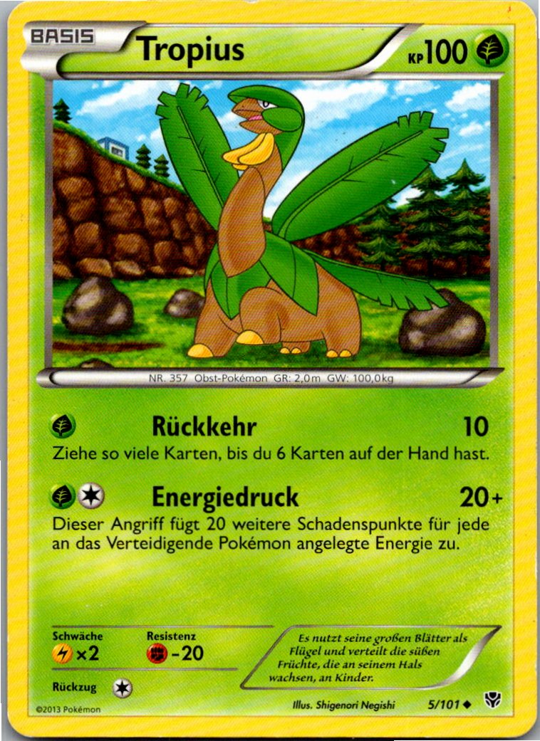 Tropius 5/101 Plasma-Blaster – Vorderseite