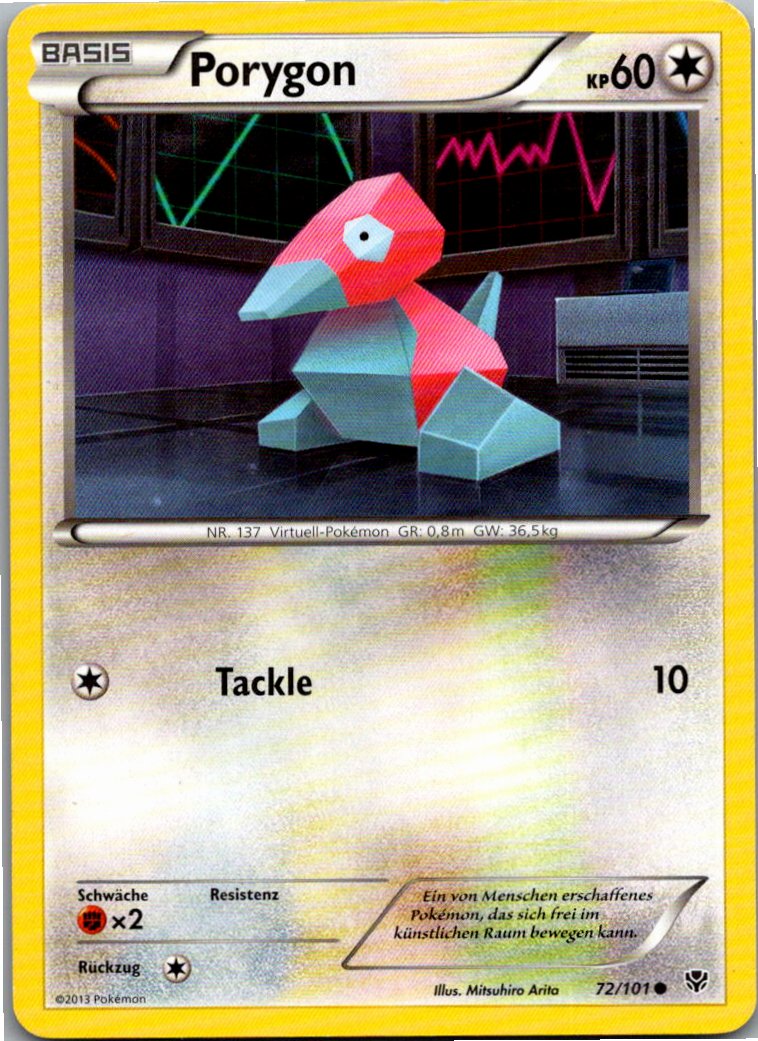 Porygon 72/101 Plasma-Blaster – Vorderseite