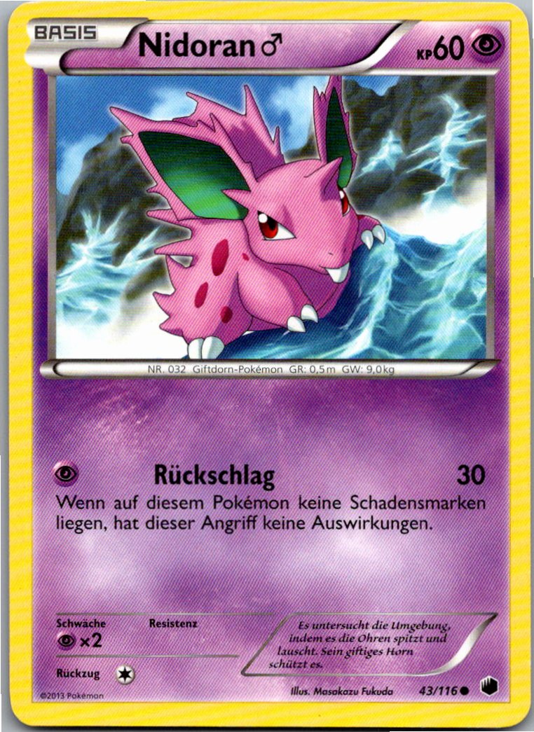 Nidoran 43/116 Plasma-Frost – Vorderseite