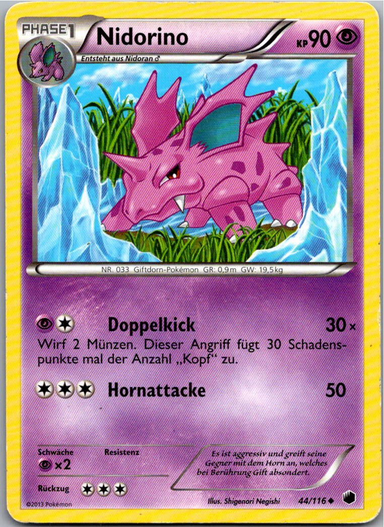 Nidorino 44/116 Plasma-Frost – Vorderseite