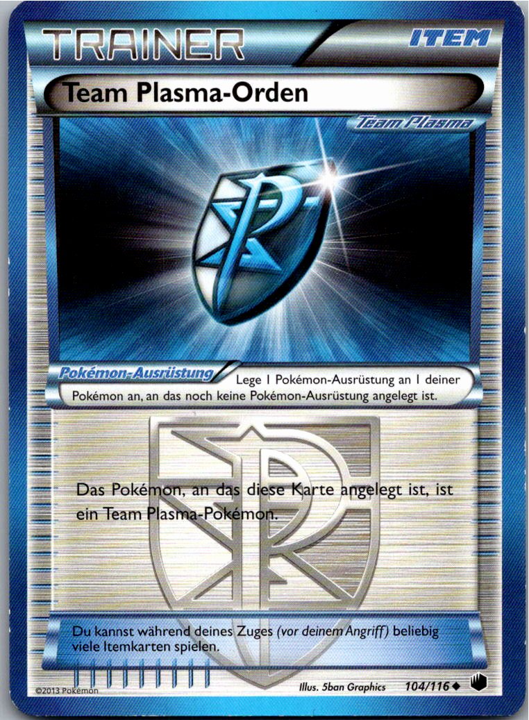 Team Plasma-Orden 104/116 Plasma-Frost – Vorderseite