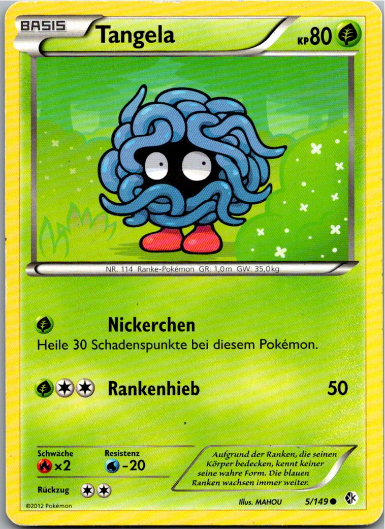 Tangela 5/149 Überschrittene Schwellen – Vorderseite
