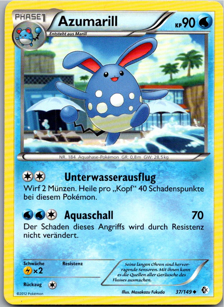 Azumarill 37/149 Überschrittene Schwellen – Vorderseite