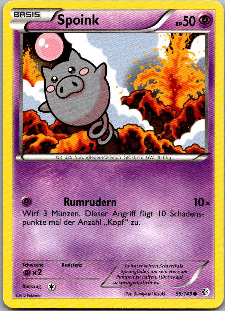 Spoink 59/149 Überschrittene Schwellen – Vorderseite