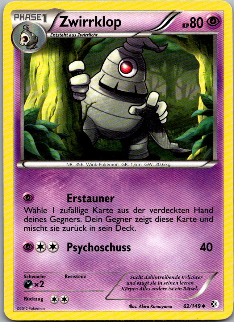 Zwirrklop 62/149 Überschrittene Schwellen – Vorderseite