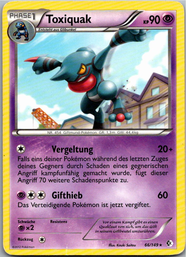 Toxiquak 66/149 Überschrittene Schwellen – Vorderseite