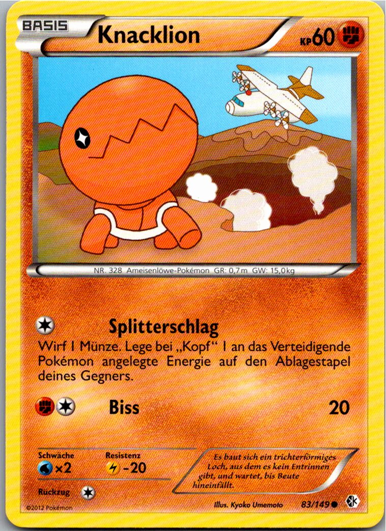 Knacklion 83/149 Überschrittene Schwellen – Vorderseite