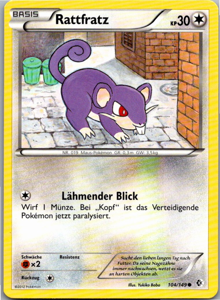 Rattfratz 104/149 Überschrittene Schwellen – Vorderseite
