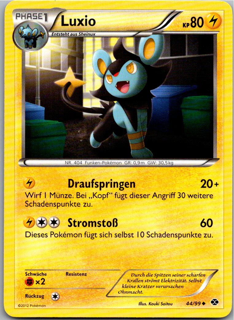 Luxio 44/99 Kommende Schicksale – Vorderseite