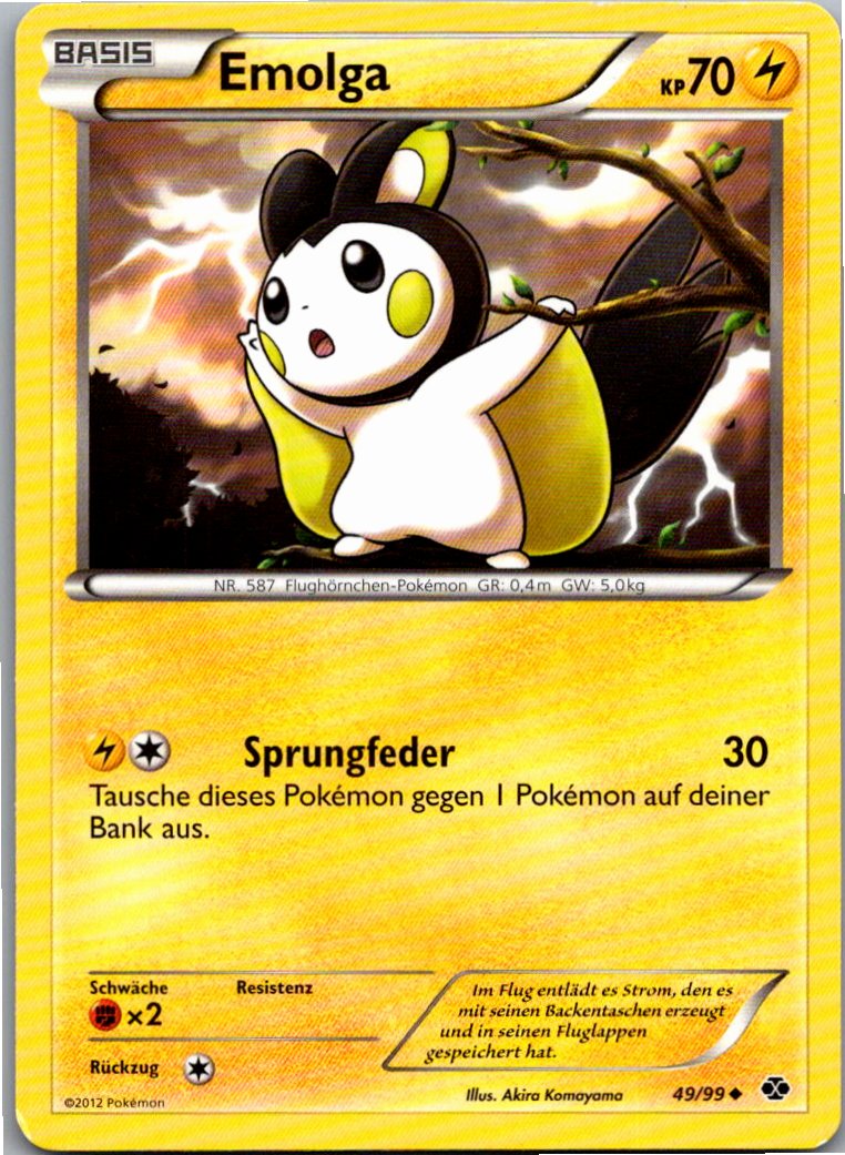 Emolga 49/99 Kommende Schicksale – Vorderseite
