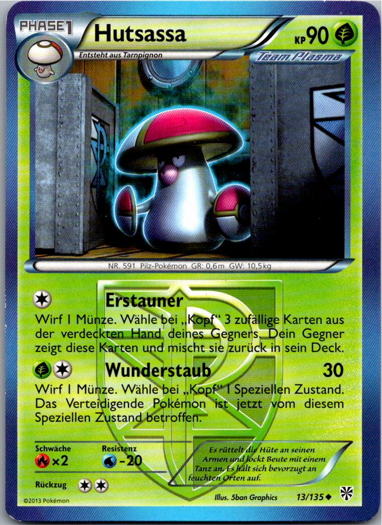 Hutsassa 13/135 Plasma-Sturm – Vorderseite