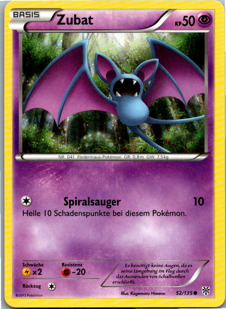 Zubat 52/135 Plasma-Sturm – Vorderseite