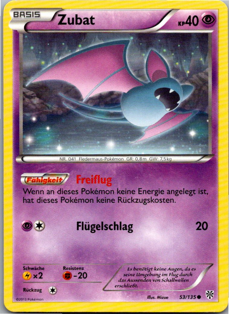 Zubat 53/135 Plasma-Sturm – Vorderseite
