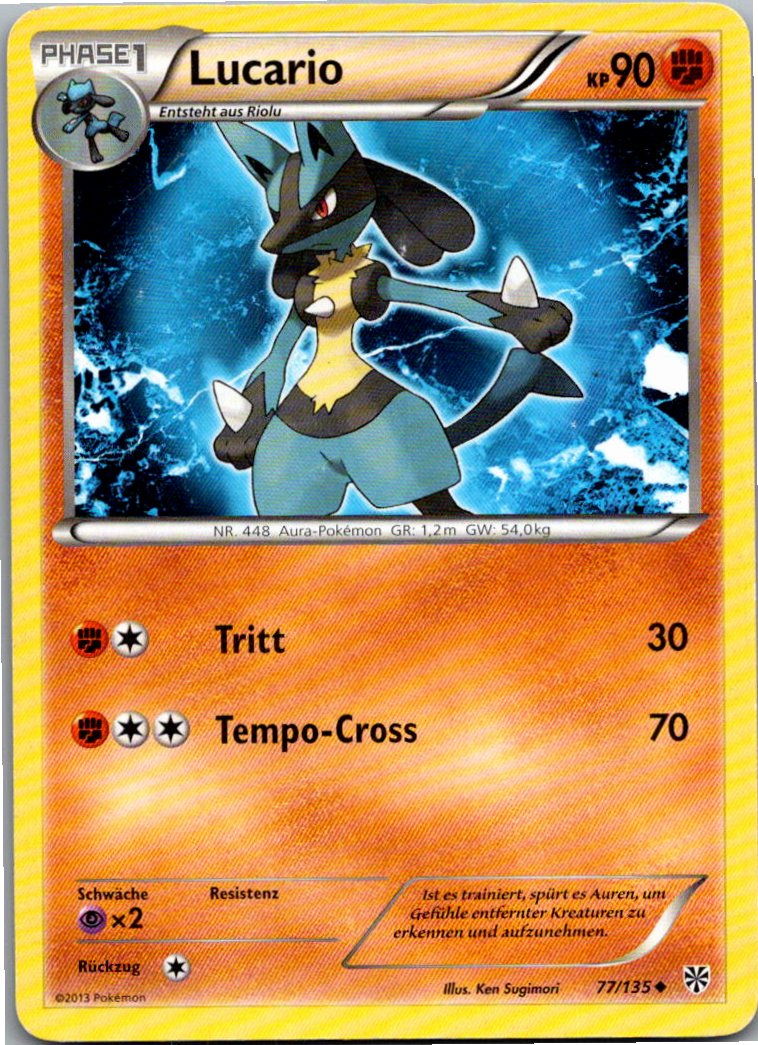 Lucario 77/135 Plasma-Sturm – Vorderseite