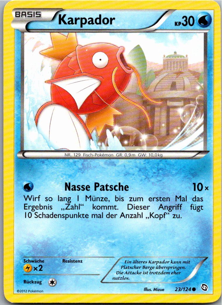 Karpador 23/124 Hoheit der Drachen – Vorderseite