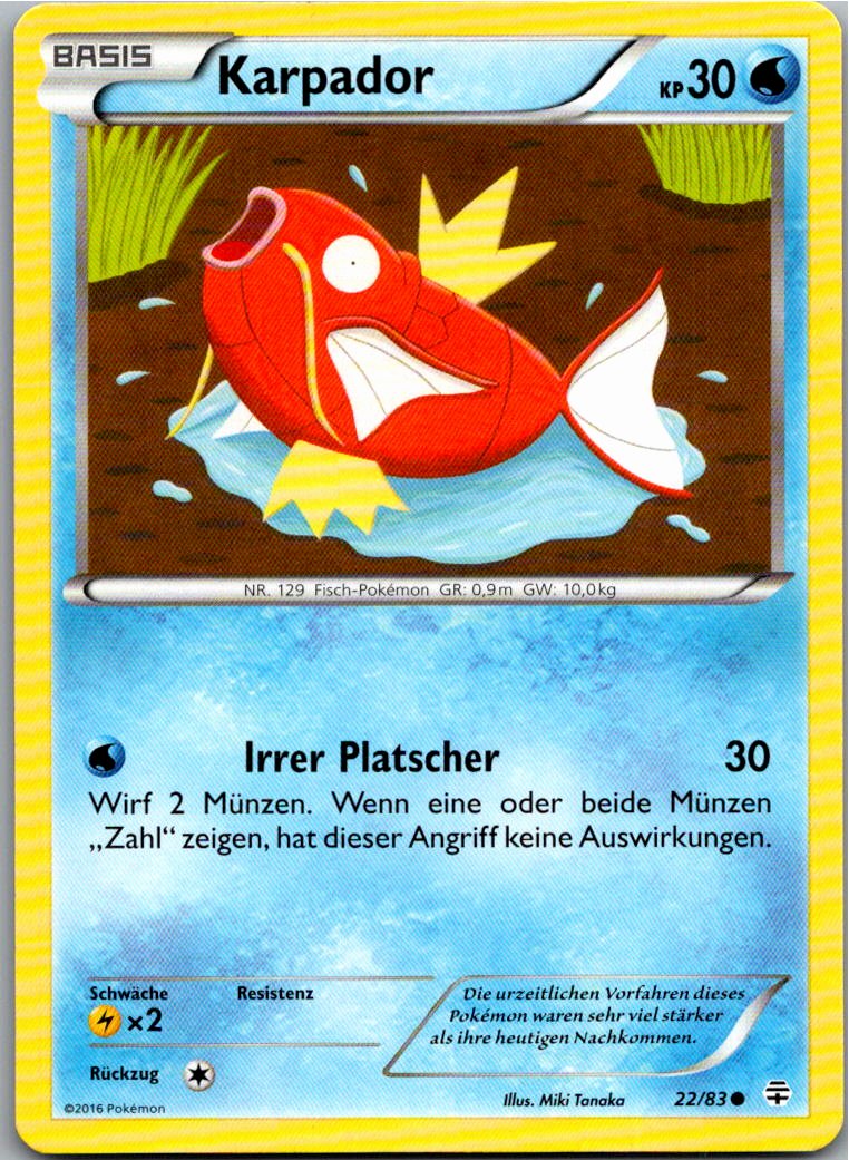 Karpador 22/83 Generationen – Vorderseite