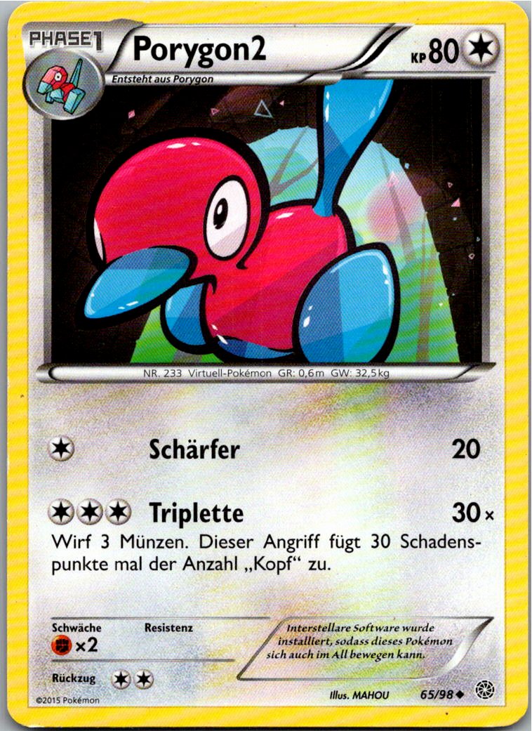 Porygon2 65/98 Ewiger Anfang – Vorderseite