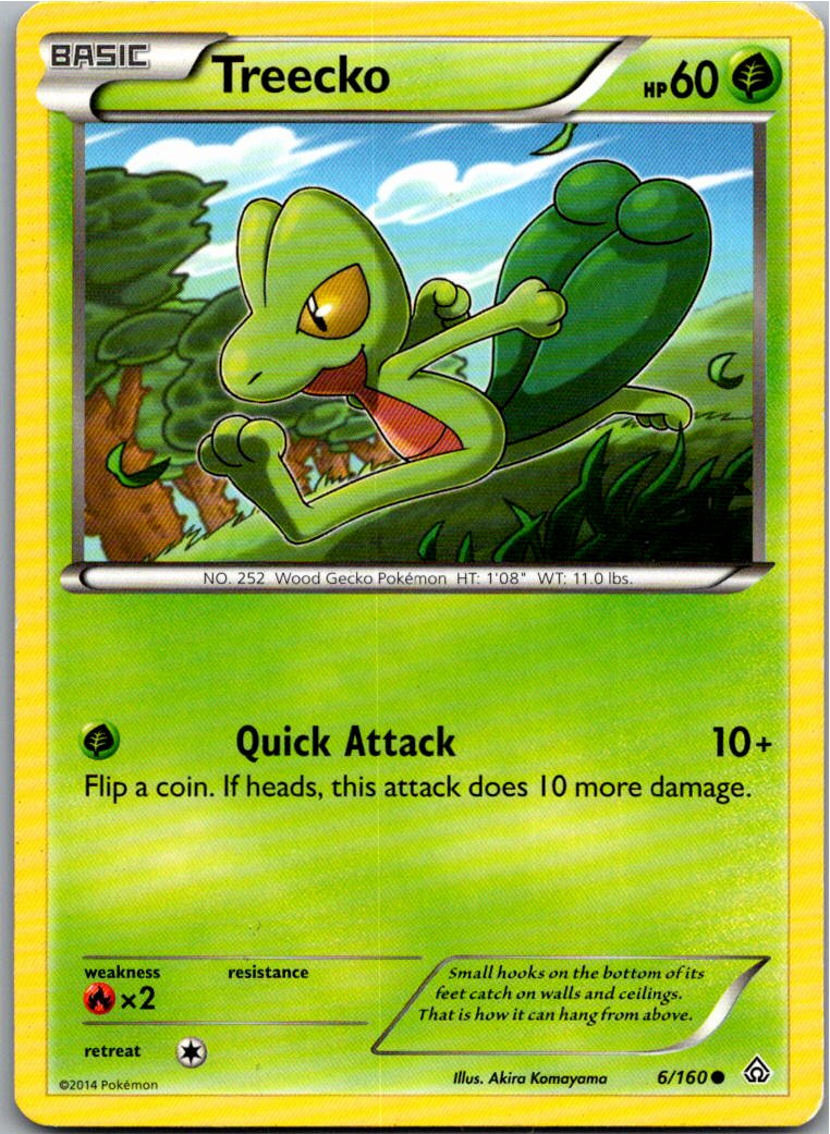 Treecko Geckarbor 6/160 Protoschock – Vorderseite