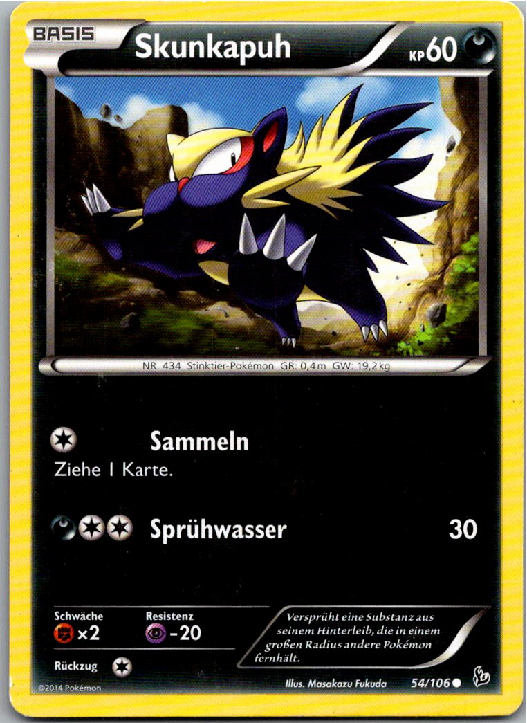 Skunkapuh 54/106 Flammenmeer – Vorderseite