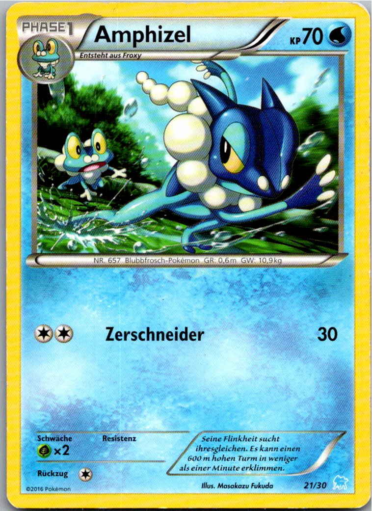 Amphizel 6/30 XY trainer Kit (Suicune) – Vorderseite