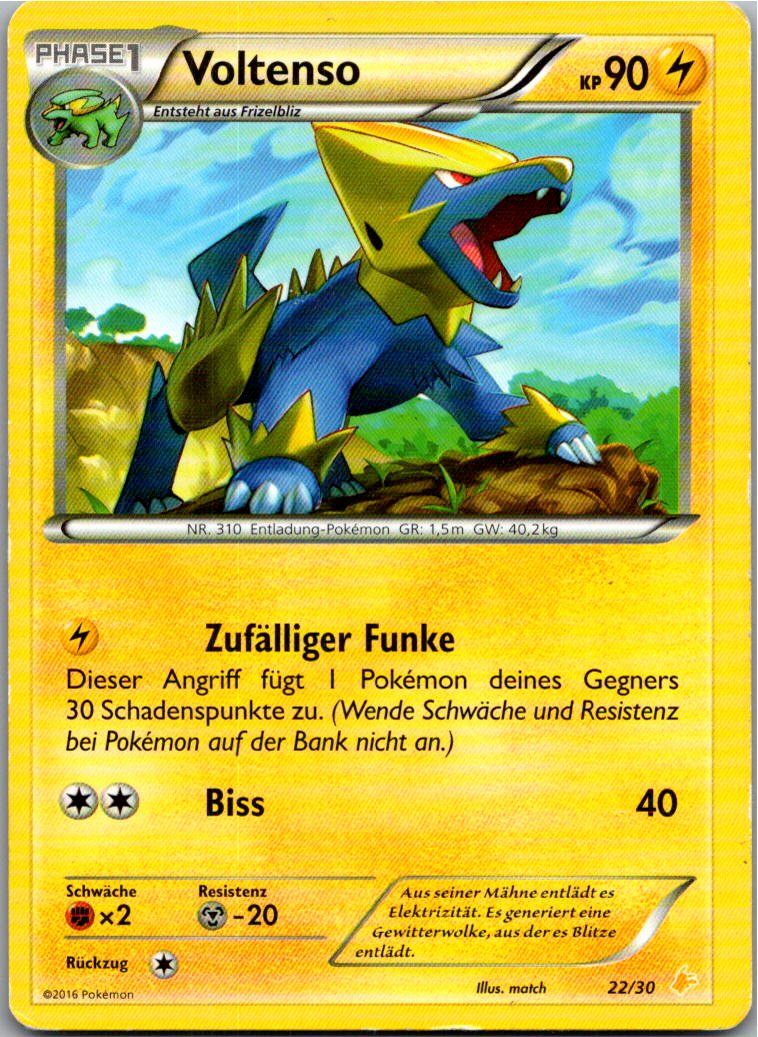 Voltenso 13/30 XY trainer Kit (Pikachu Libre) – Vorderseite