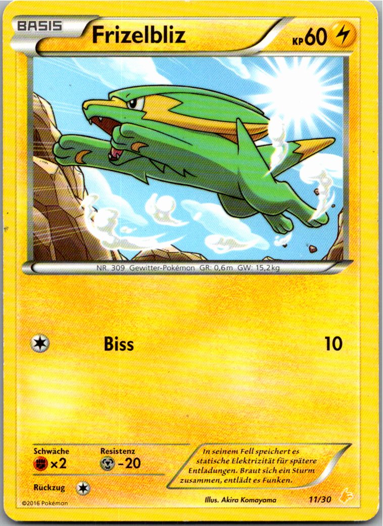 Frizelbliz 11/30 XY trainer Kit (Pikachu Libre) – Vorderseite