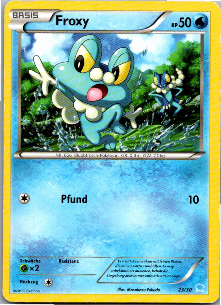 Froxy 11/30 XY trainer Kit (Suicune) – Vorderseite