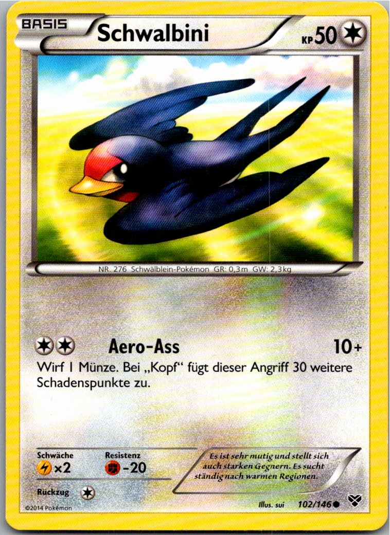 Schwalbini 102/146 XY – Vorderseite