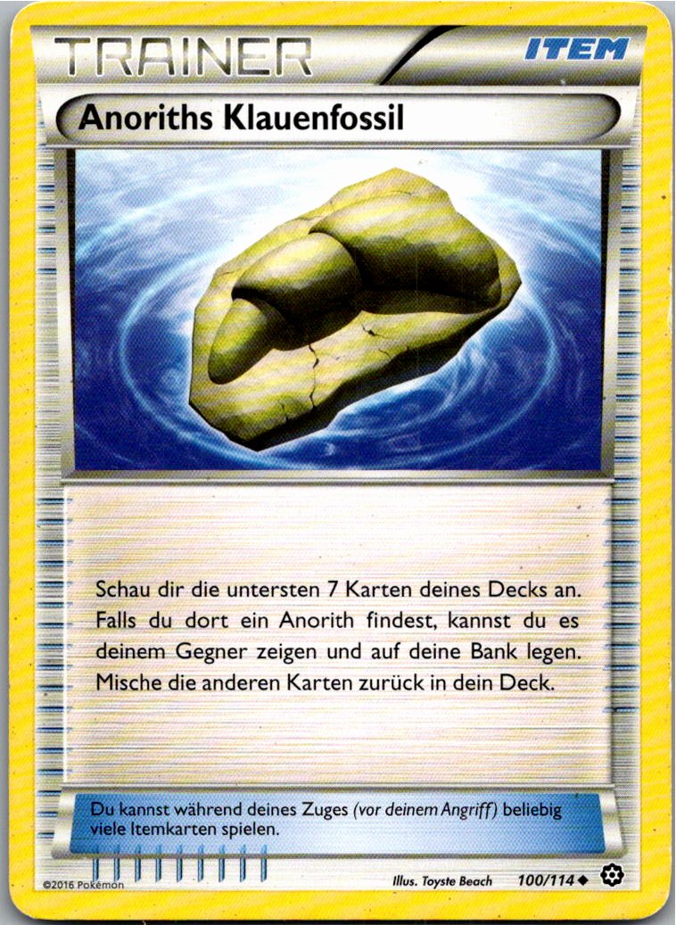 Anoriths Klauenfossil 100/114 Dampfkessel – Vorderseite