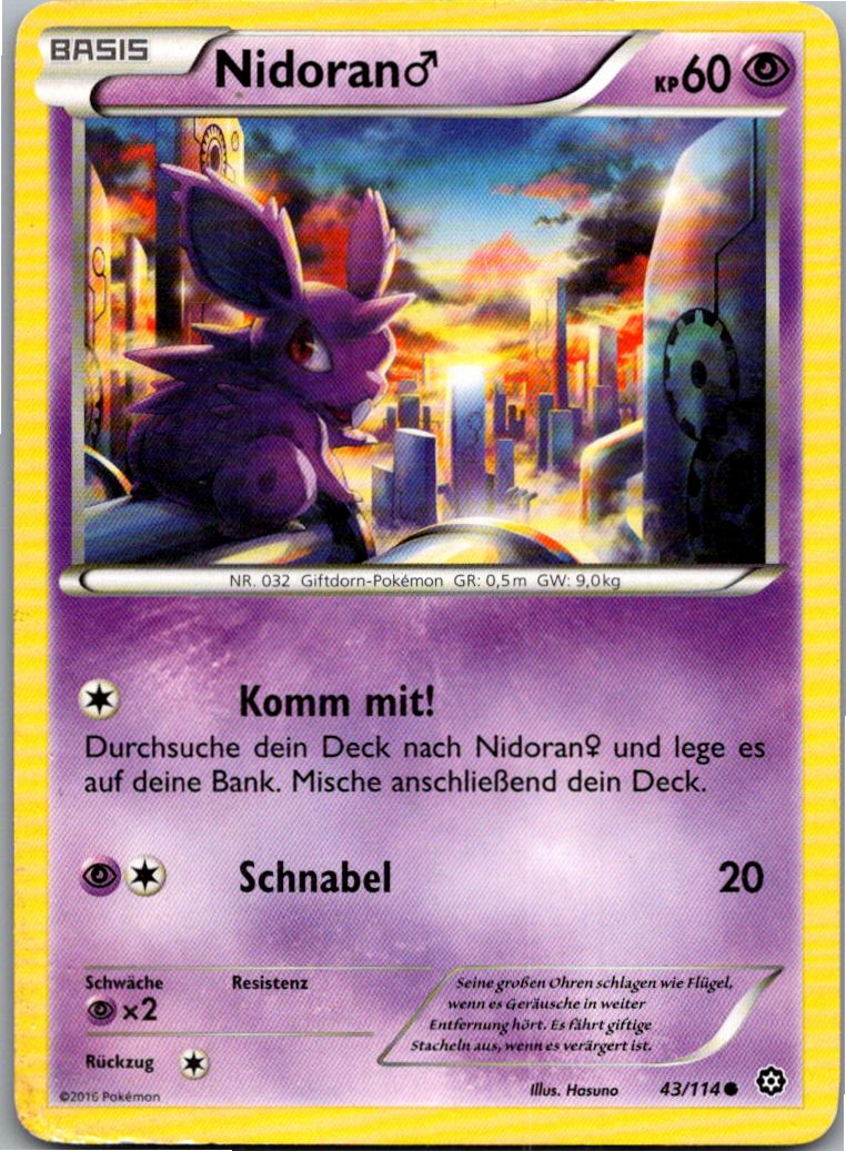 Nidoran 43/114 Dampfkessel – Vorderseite
