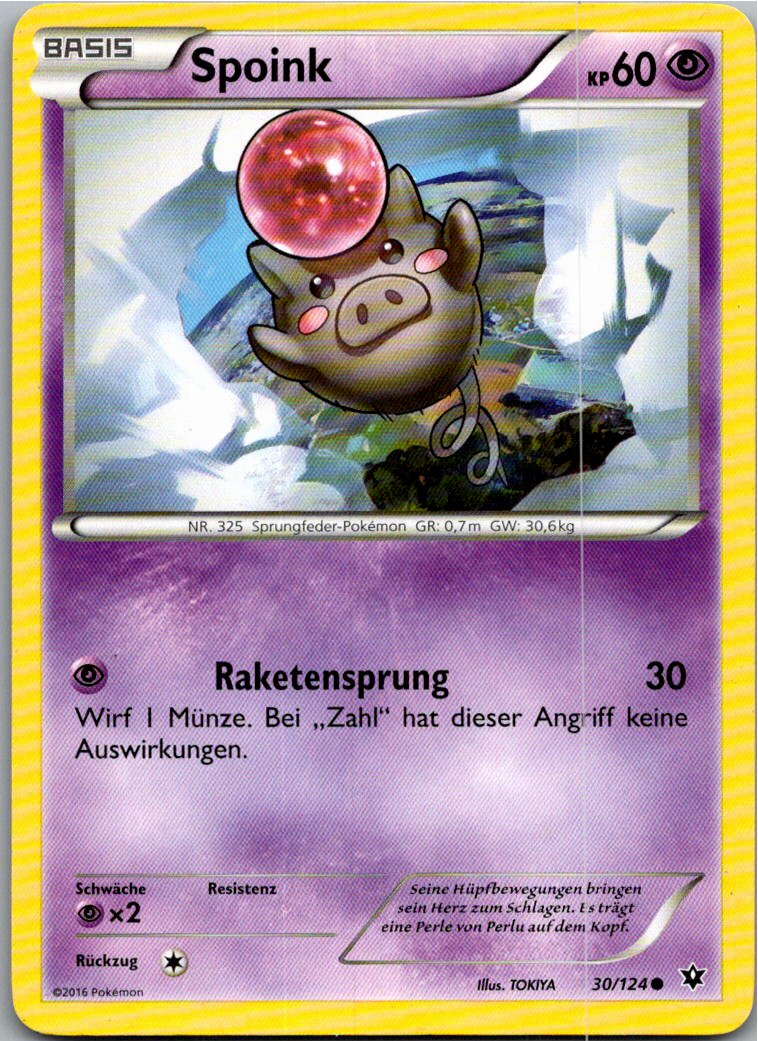 Spoink 30/124 Schicksalsschmiede – Vorderseite