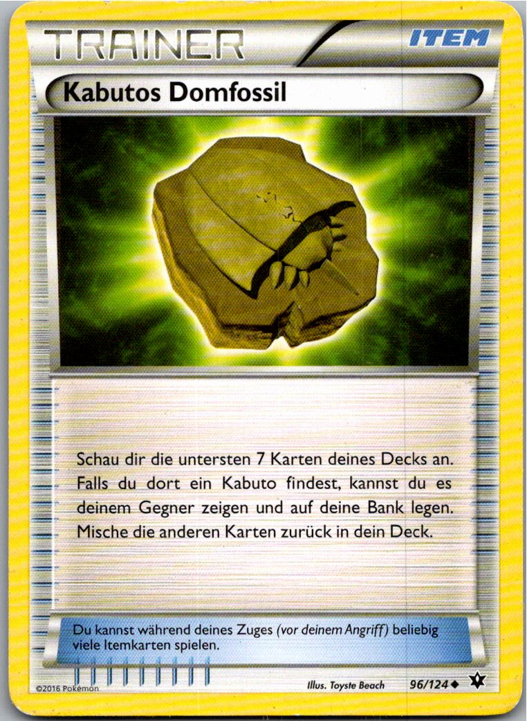 Kabutos Domfossil 96/124 Schicksalsschmiede – Vorderseite
