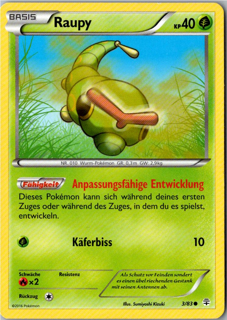 Raupy 3/83 Generationen – Vorderseite
