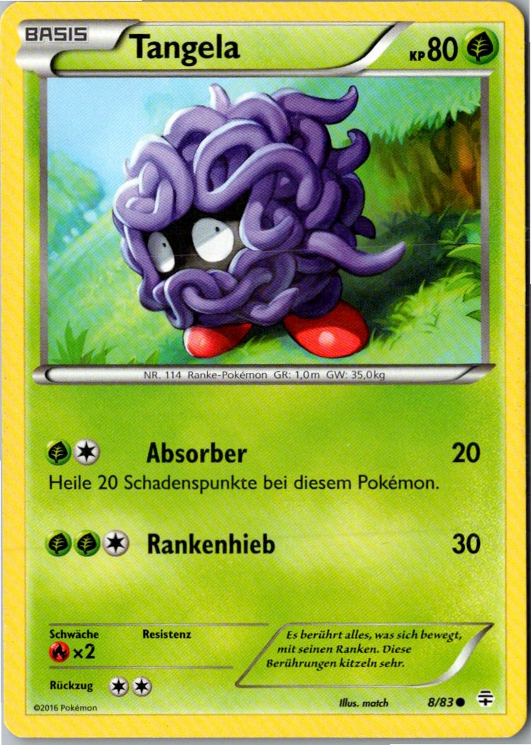 Tangela 8/83 Generationen – Vorderseite