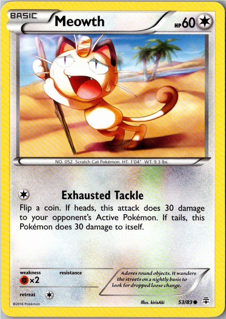 Meowth Mauzi 53/83 Generationen – Vorderseite