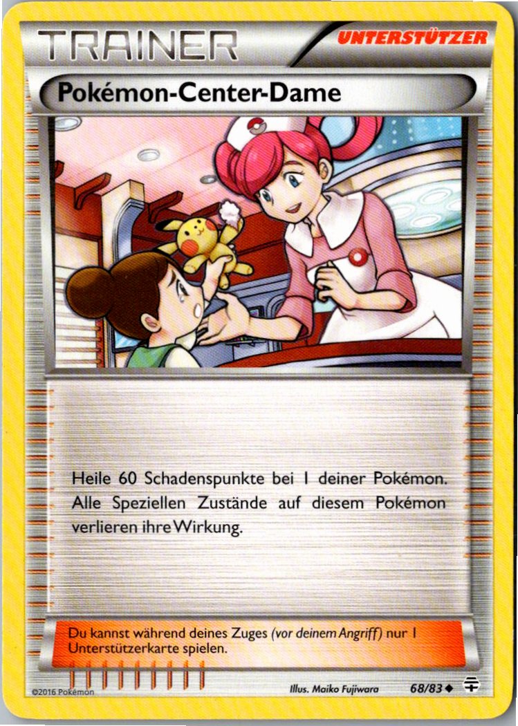Pokemon-Center-Dame 68/83 Generationen – Vorderseite