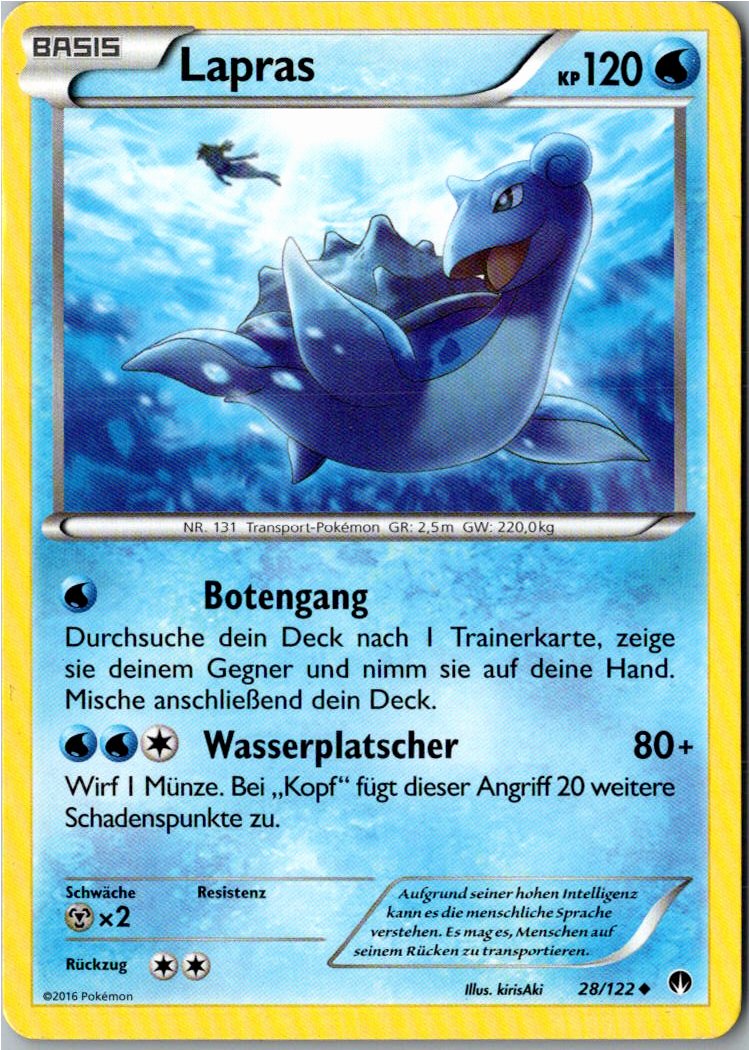Lapras 28/122 TURBOfieber – Vorderseite