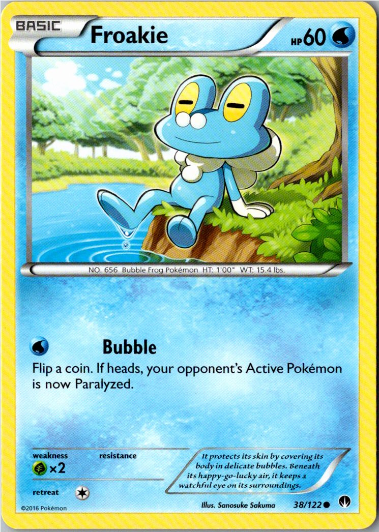 Froakie Froxy 38/122 TURBOfieber – Vorderseite