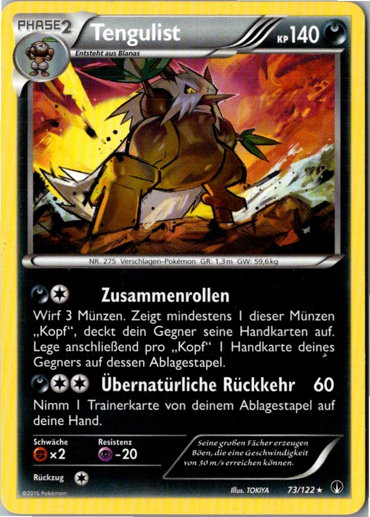 Tengulist 73/122 TURBOfieber – Vorderseite