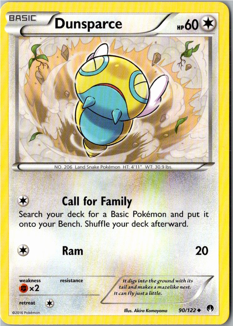 Dunsparce Dummisel 90/122 TURBOfieber – Vorderseite