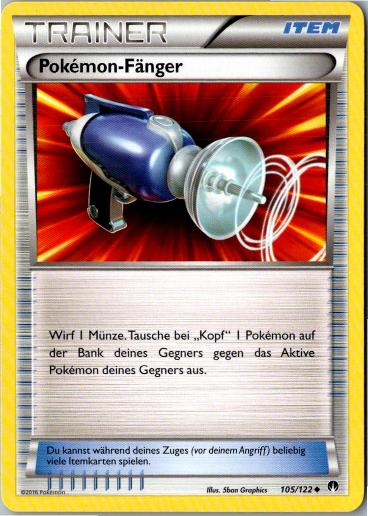 Pokémon-Fänger 105/122 TURBOfieber – Vorderseite