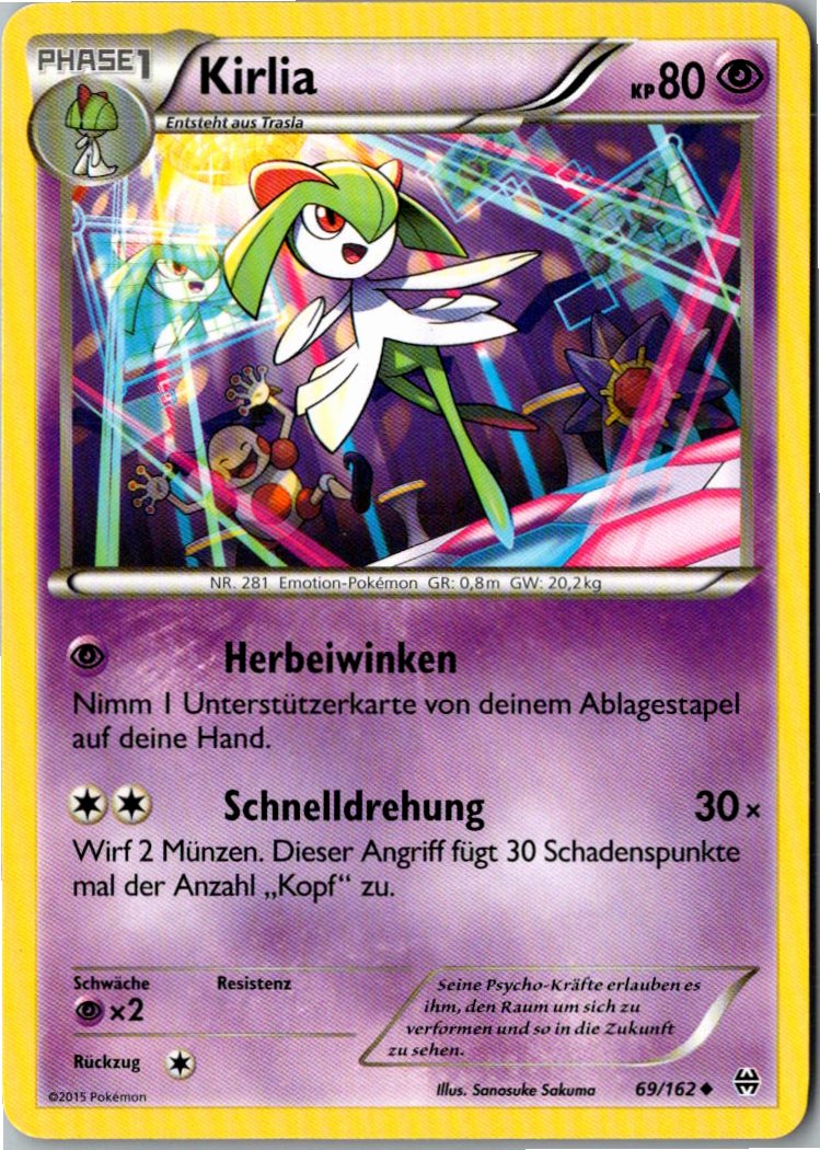 Kirlia 69/162 TURBOstart – Vorderseite