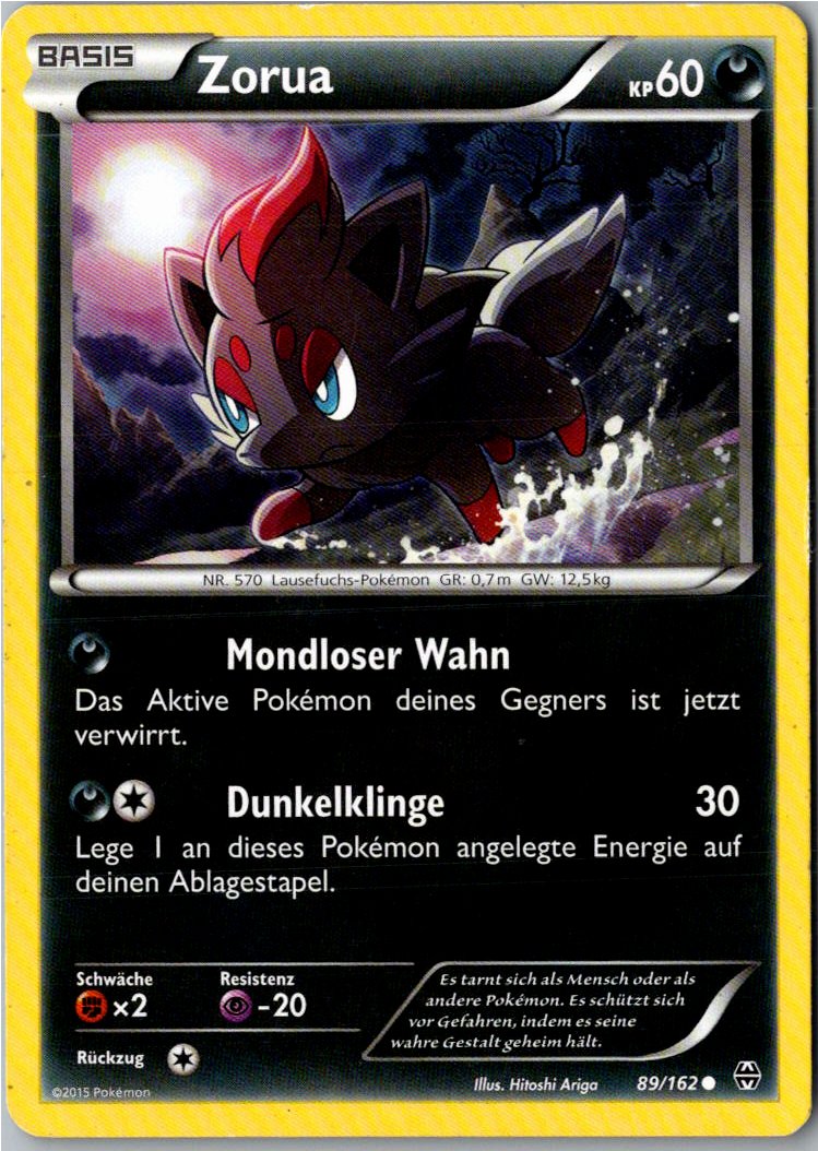 Zorua 89/162 TURBOstart – Vorderseite