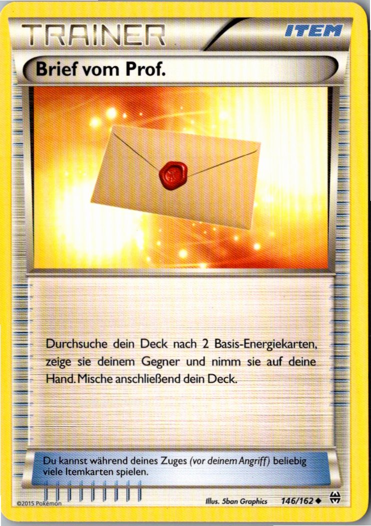 Brief vom Prof. 146/162 TURBOstart – Vorderseite