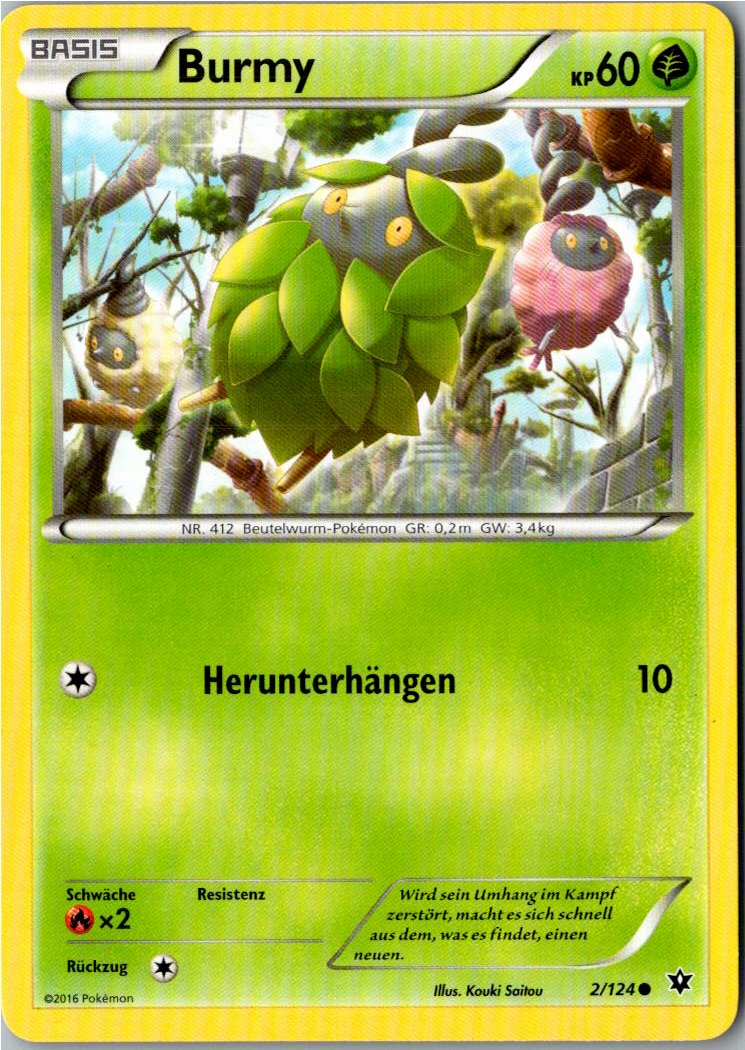 Burmy 2/124 Schicksalsschmiede – Vorderseite