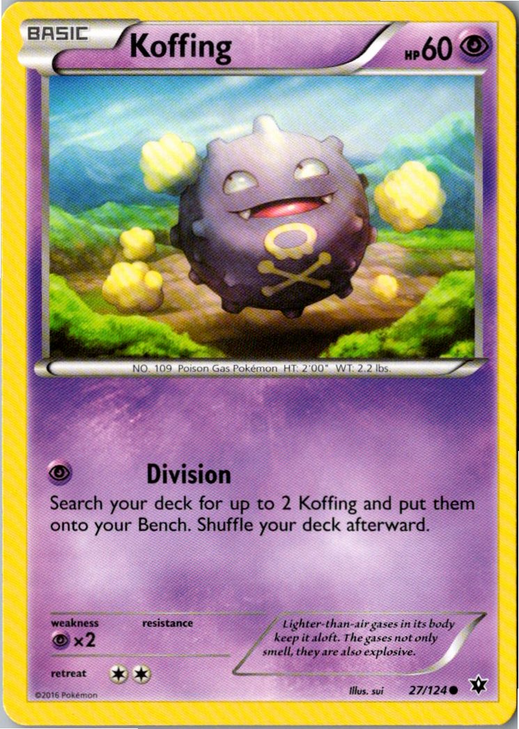 Koffing Smogon 27/124 Schicksalsschmiede – Vorderseite