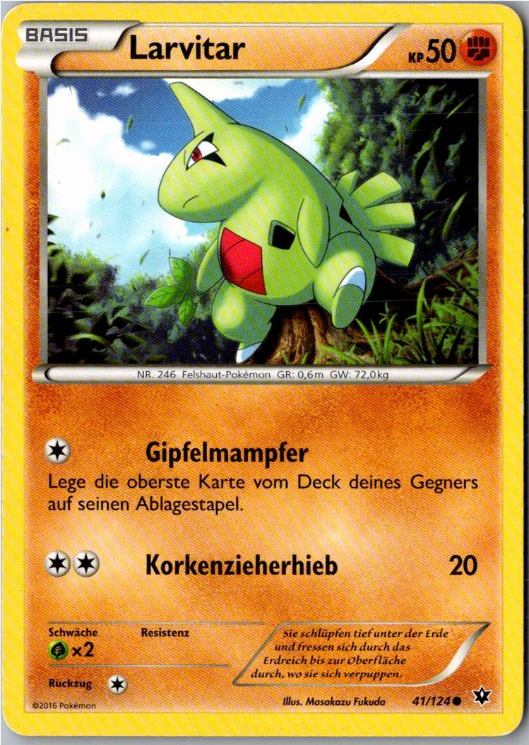 Larvitar 41/124 Schicksalsschmiede – Vorderseite