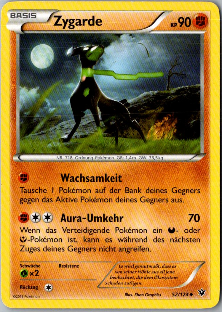 Zygarde 52/124 Schicksalsschmiede – Vorderseite